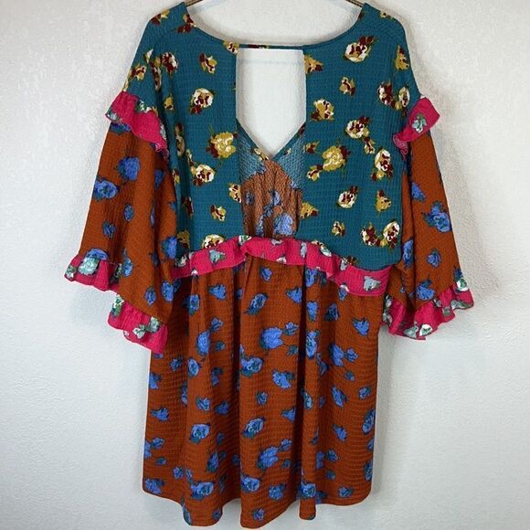 NWT Anthropologie Ruffled Sleep Mini Dress Medium - Picture 7 of 14